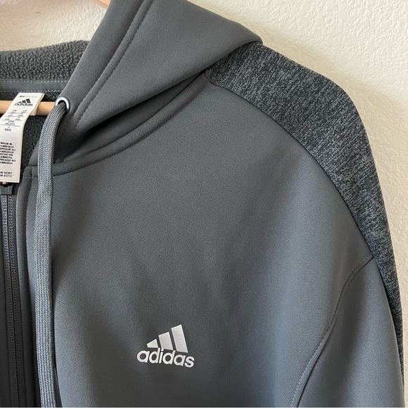 Adidas Climawarm Tech Fleece Full Zip Performance Hooded Jacket SZ 2XL - Picture 2 of 16